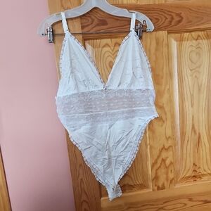 Vintage Ashley Taylor White Lace Chemise